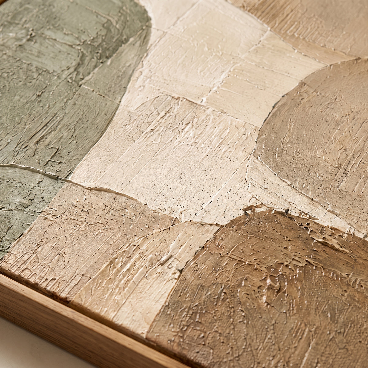 uyhklqp™ Textured Neutral Abstract Wall Art