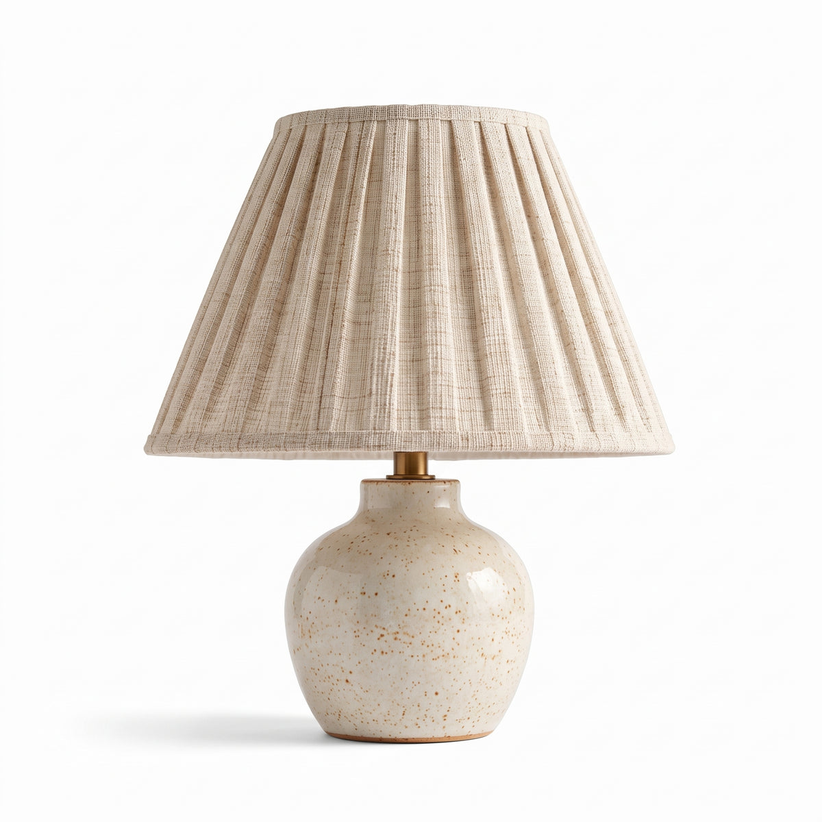 uyhklqp™ Pleated Shade Ceramic Table Lamp